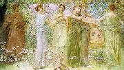 Thomas Wilmer Dewing The Days Sweden oil painting artist